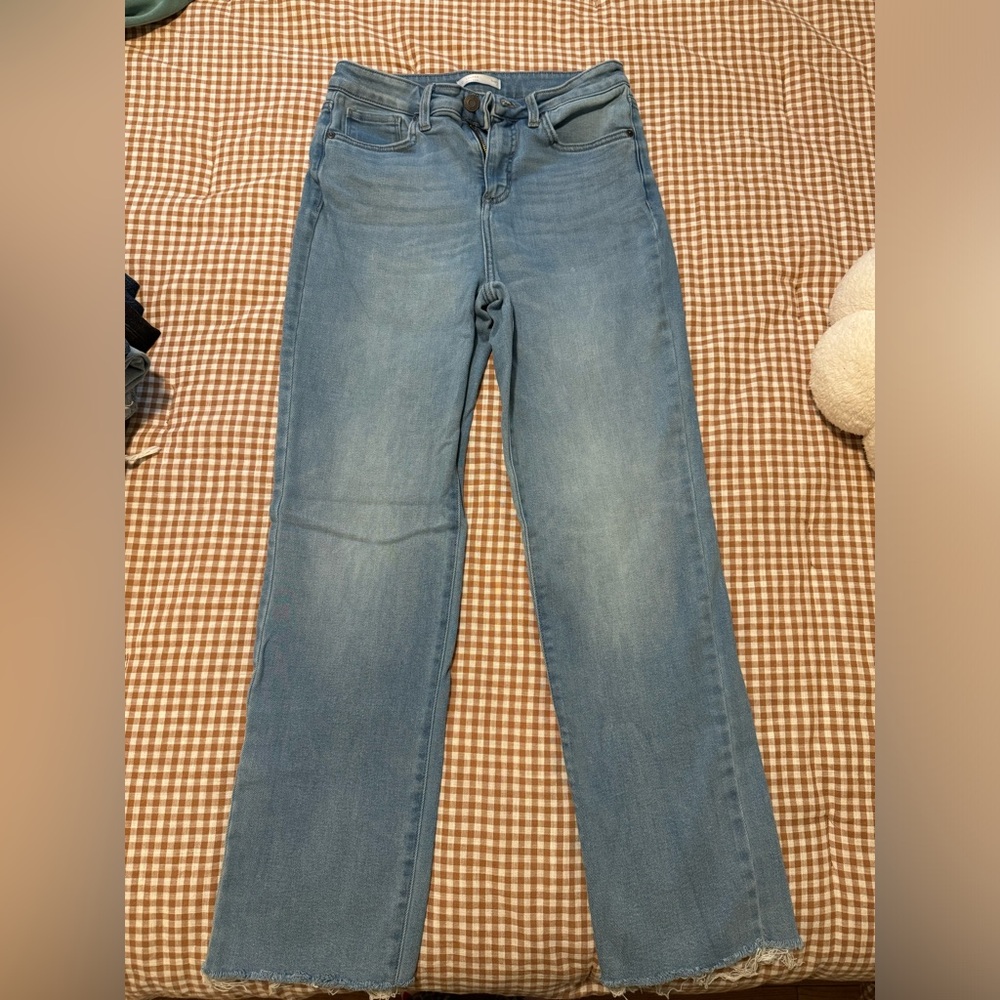LC Lauren Conrad Light Blue Straight Leg Jeans